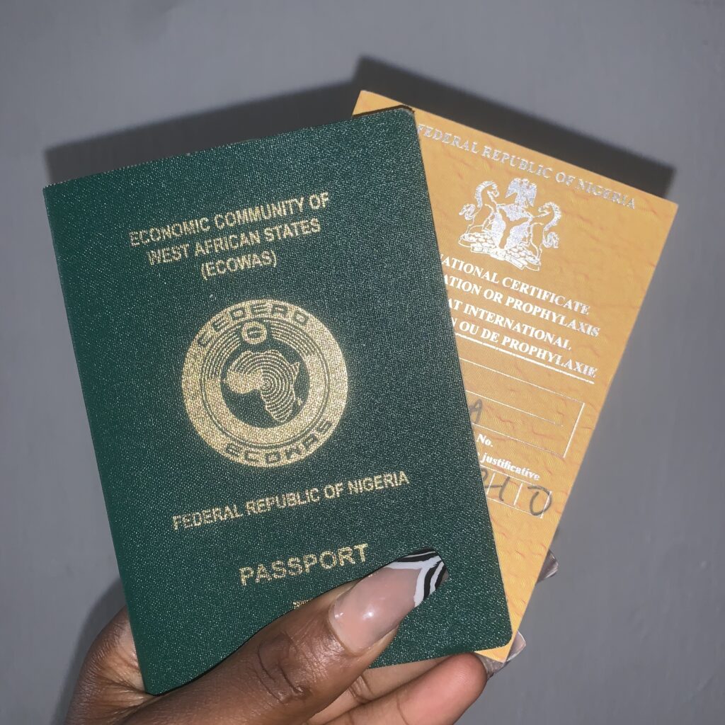 Nigerian Travel Documents- International Passport & Yellow Card